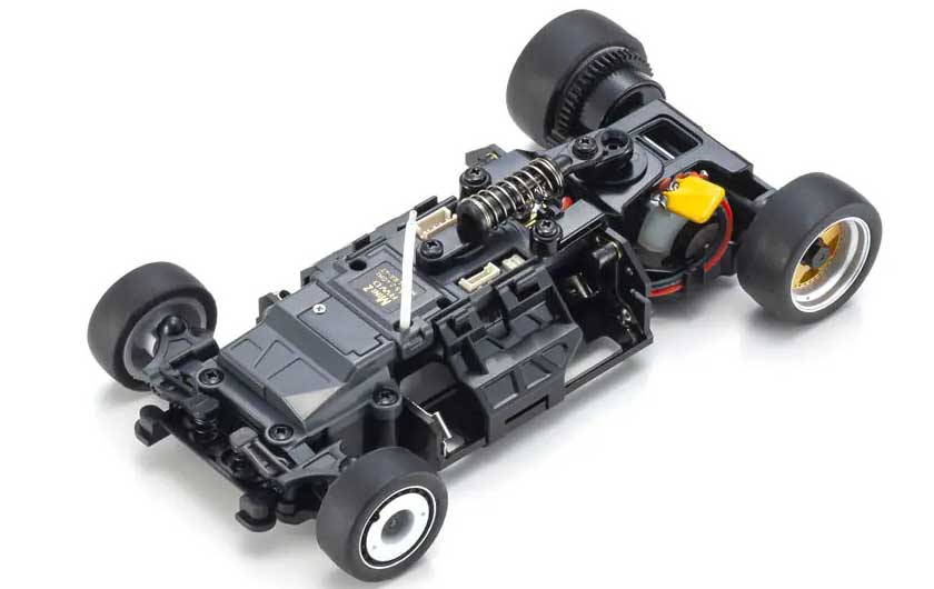 The MR-04 chassis builds off the MR-03 chassis by improving suspension and other aspects