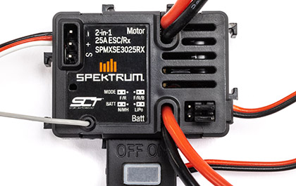 SPEKTRUM 25A 2-IN-1 ESC for the Losi Mini LMT Megalodon 4x4 RTR Monster Truck