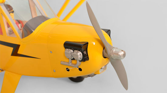 Phoenix Model Piper J-3 Cub GP/EP ARF - Lightweight fiberglass cowl.