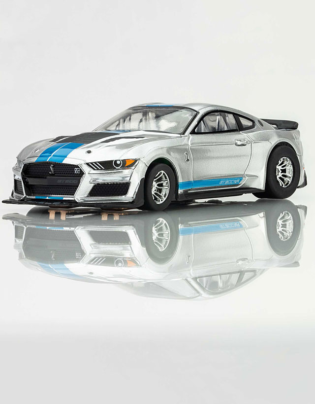 AFX Mustang GT500KR Silver & Blue